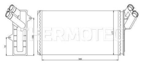 Радиатор печки THERMOTEC D6P004TT