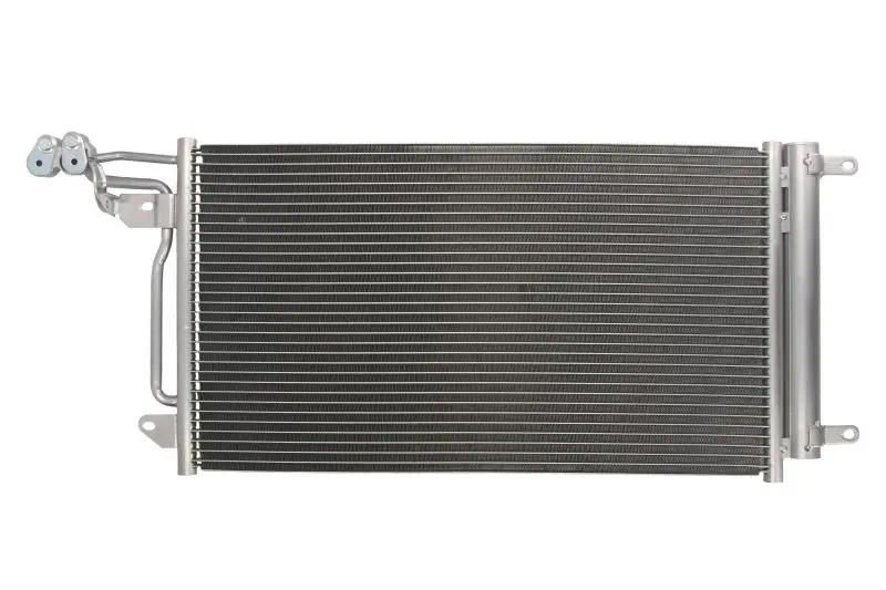 Радіатор кондиціонера (з осушувачем) AUDI A1 SEAT IBIZA IV, IBIZA IV SC, IBIZA IV ST, TOLEDO IV SKODA FABIA II, FABIA II PRAKTIK, FABIA III, FABIA III PRAKTIK, RAPID, ROOMSTER 1.0-2.0D 09.06-12.22 THERMOTEC KTT110042 (фото 1)