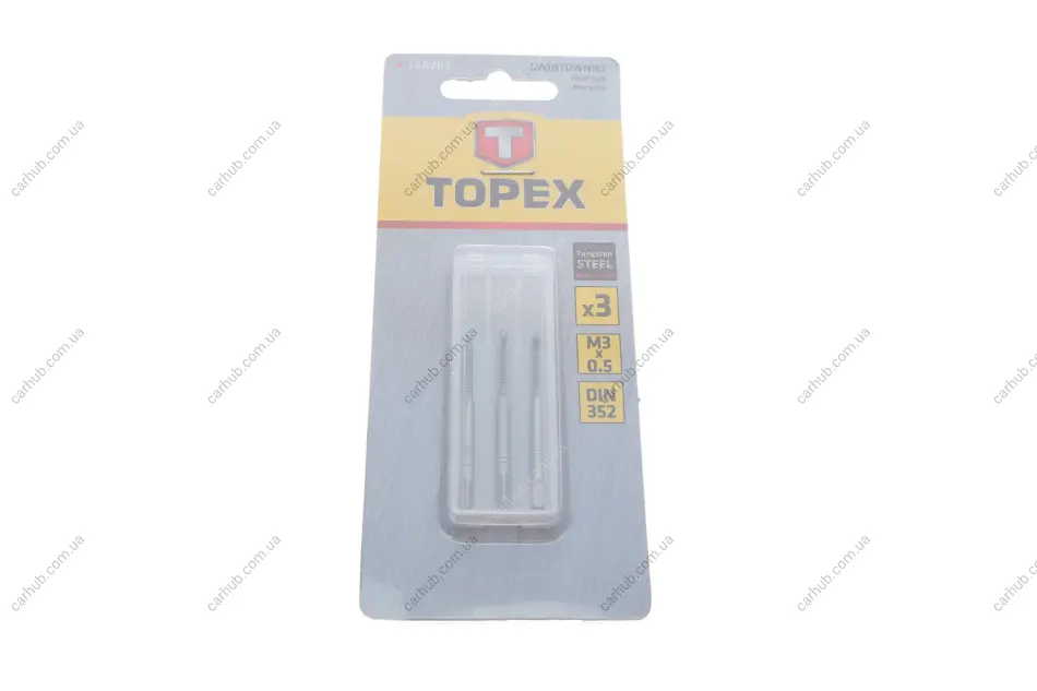 Набір інструментів для нарізки різьби (мітчики) M3 3 од. Topex 14A203 (фото 1)
