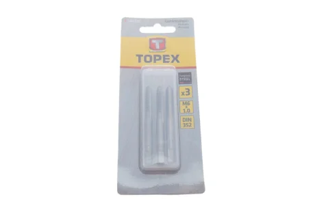 Набір інструментів для нарізки різьби (мітчики) M6x1 3 од. TOPEX Topex 14A206