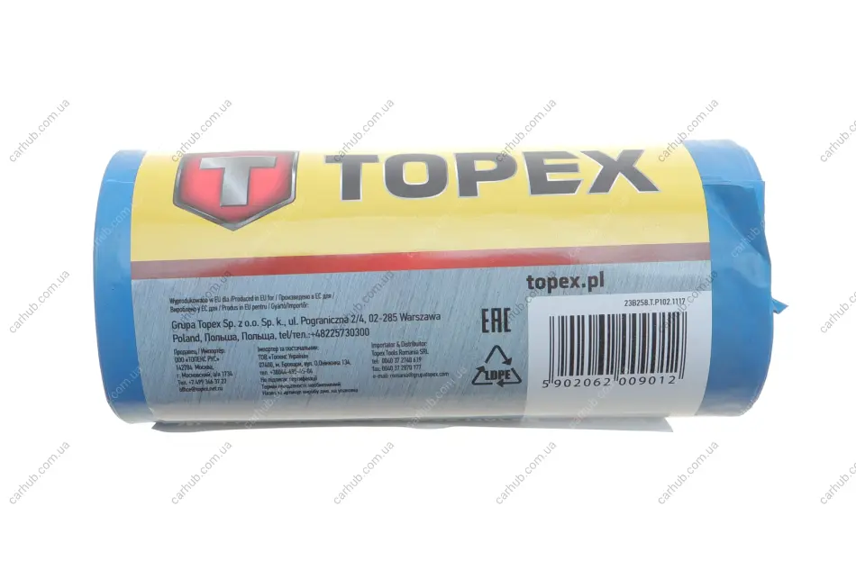 Мішки для сміття 120L (10шт) TOPEX Topex 23B258 (фото 1)