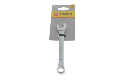 Ключ ріжково-накидний 12 мм L-140 мм TOPEX Topex 35D384