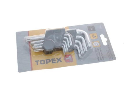 Набір ключів Г-под. Torx з отвором T10-T50 (Pentalobe) TOPEX Topex 35D950