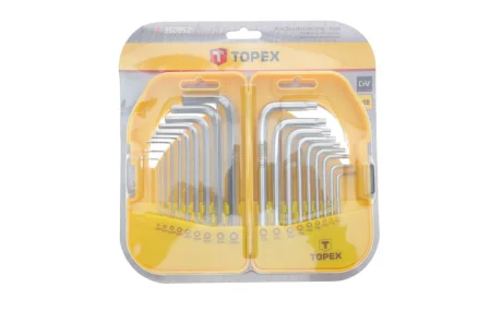 Набір ключів Г-под. Hex 1-10 мм, Torx T10-50 Topex 35D952