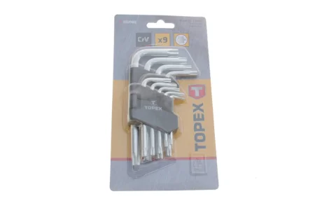 Набір ключів Г-под. Torx T10-T50 TOPEX Topex 35D960
