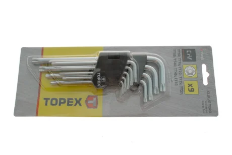 Набір ключів Г-под. Torx T10-T50 Topex 35D961