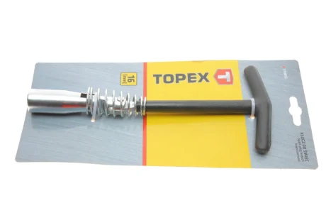 Ключ свічковий 16 мм довгий з карданом 220 мм TOPEX Topex 37D052
