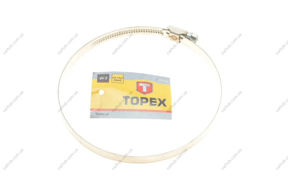 Хомут черв\'ячний Ø100-120x9 мм TOPEX Topex 37D514 (фото 1)