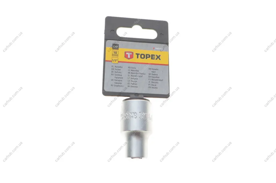Головка торцева 1/2" 10 мм Topex 38D710 (фото 1)