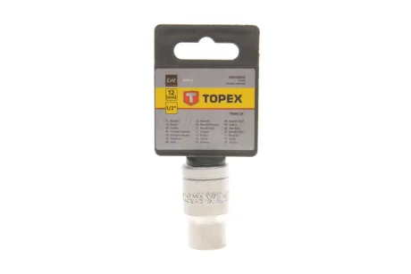 Головка торцева 1/2" 12 мм TOPEX Topex 38D712
