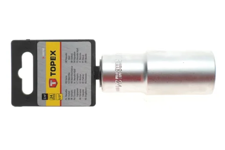 Головка торцева 1/2" 24 мм Long 76 мм TOPEX Topex 38D760