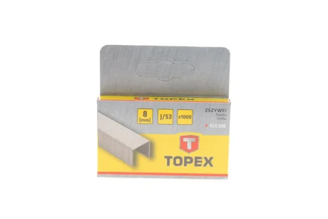 Скоба для степлера 11,3x0,7x8 mm 1000 од. TOPEX Topex 41E308