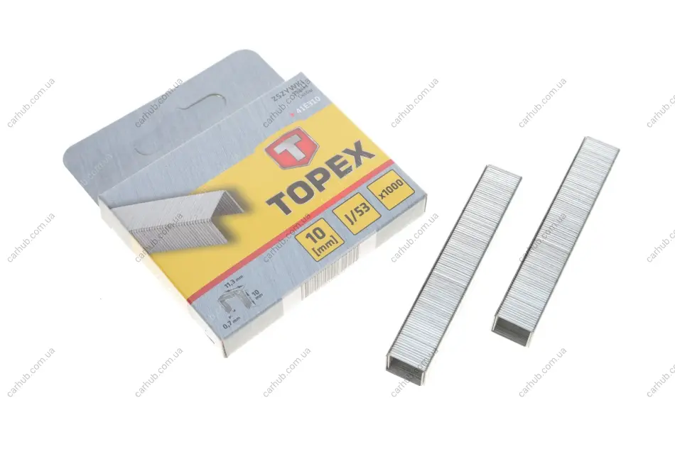 Скоба для степлера 11,3x0,7x10 mm 1000 од. TOPEX Topex 41E310 (фото 1)