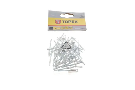 Заклепка Ø4х10 mm 50 од. Topex 43E402