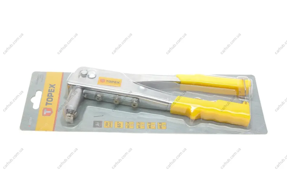 Заклепник для заклепок алюмінієвих (d=2.4/3.2/4.0/4.8mm) Topex 43E707 (фото 1)