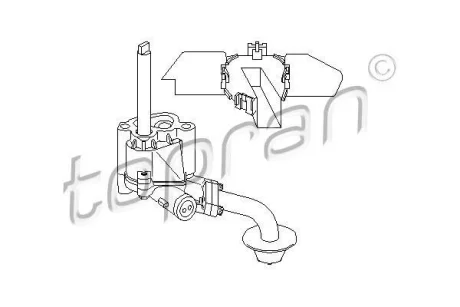Масляний насос SEAT CORDOBA, IBIZA II, INCA, TOLEDO I VW CADDY II, GOLF I, GOLF II, GOLF III, JETTA I, JETTA II, PASSAT B3/B4, POLO III CLASSIC, VENTO 1.5-1.8 04.74-10.02 TOPRAN / HANS PRIES 100257