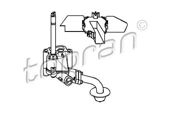 Масляний насос FORD GALAXY I SEAT ALHAMBRA, CORDOBA, IBIZA II, INCA, TOLEDO I VW CADDY II, GOLF II, GOLF III, JETTA II, PASSAT B3/B4, POLO III CLASSIC, SHARAN, VENTO 1.6D/1.7D/1.9D 08.83-03.10 TOPRAN / HANS PRIES 100310 (фото 1)