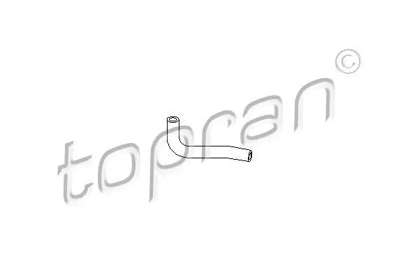 Шланг гумовий системи охолодження SEAT TOLEDO I VW GOLF II, JETTA II, PASSAT B2, PASSAT B3/B4 1.6/1.8 08.80-03.99 TOPRAN / HANS PRIES 100717 (фото 1)