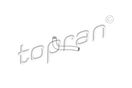Шланг гумовий системи охолодження SEAT TOLEDO I VW GOLF II, JETTA II, PASSAT B2, PASSAT B3/B4 1.6/1.8 08.80-03.99 TOPRAN / HANS PRIES 100717