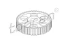 Шестерня, розподільний вал VOLVO S80 I, V70 I, V70 II AUDI 100 C2, 100 C3, 100 C4, 80 B2, 80 B3, 80 B4, A4 B5, A6 C4, A6 C5 SEAT ALHAMBRA, AROSA, CORDOBA, IBIZA II, INCA 1.5D-2.5D 08.76-03.10 TOPRAN / HANS PRIES 101513 (фото 1)