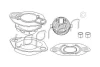 Ремкомплект важеля КПП SEAT CORDOBA, IBIZA II, INCA, TOLEDO I VW CADDY II, GOLF I, GOLF II, GOLF III, JETTA I, JETTA II, POLO II, POLO III CLASSIC, VENTO 1.0-2.8 04.74-01.04 TOPRAN / HANS PRIES 102855 (фото 1)