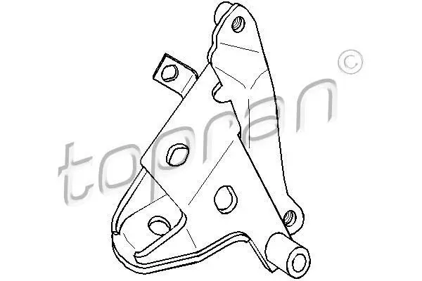 Кронштейн підвіски двигуна передн SEAT CORDOBA, IBIZA II, TOLEDO I VW GOLF III, POLO III CLASSIC, VENTO 1.6-2.0 11.91-10.02 TOPRAN / HANS PRIES 103016 (фото 1)