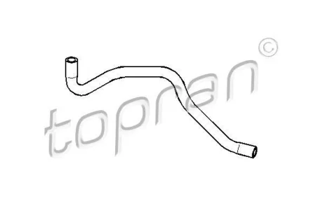 Шланг гумовий системи охолодження Нижн VW PASSAT B3/B4 1.6-2.0 02.88-05.97 TOPRAN / HANS PRIES 103450