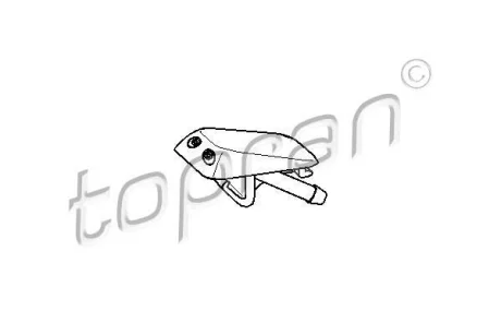 Форсунка омивача скла передн лів/прав AUDI 100 C3, 100 C4, 80 B3, 80 B4, A4 B5, A6 C4, A8 D2, CABRIOLET B3, COUPE B2, COUPE B3, QUATTRO SEAT ALHAMBRA VW SHARAN 07.80- TOPRAN / HANS PRIES 104439