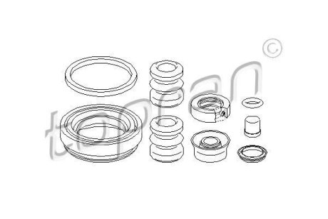 Ремкомплект гальмівного супорта TOPRAN / HANS PRIES 107083