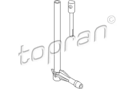Форсунка омивача скла задн VW GOLF III, PASSAT B3/B4 02.88-04.99 TOPRAN / HANS PRIES 107296