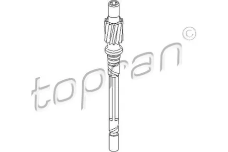 Шестерня приводу спідометра AUDI A2, A3, TT SEAT AROSA, CORDOBA, IBIZA II, IBIZA III, IBIZA IV ST, LEON, TOLEDO I, TOLEDO II, TOLEDO IV SKODA FABIA I, OCTAVIA I, RAPID VW BORA 1.4-2.8 02.88-05.22 TOPRAN / HANS PRIES 107397