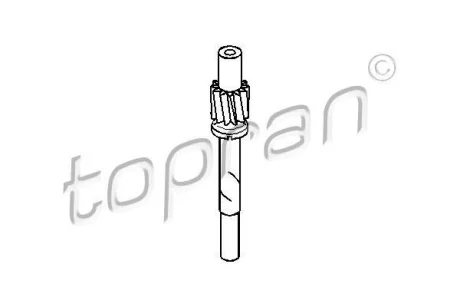 Шестерня приводу спідометра AUDI 100 C2, 100 C3, 80 B2 VW PASSAT B1, PASSAT B2 1.3-1.8 05.73-11.90 TOPRAN / HANS PRIES 107400
