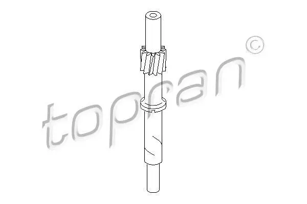 Шестерня приводу спідометра AUDI A2 SEAT AROSA, CORDOBA, IBIZA II, IBIZA III, INCA SKODA FABIA I VW CADDY II, GOLF I, GOLF II, GOLF III, JETTA I, JETTA II, LUPO I, POLO 0.9-1.9D 04.74-05.08 TOPRAN / HANS PRIES 107401 (фото 1)