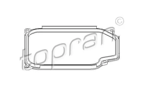 Прокладка масляного піддону AUDI A3 SEAT CORDOBA, IBIZA II, LEON, TOLEDO I, TOLEDO II SKODA OCTAVIA I VW BORA, BORA I, GOLF III, GOLF IV, NEW BEETLE, PASSAT B3/B4 1.4-2.8 02.88-12.13 TOPRAN / HANS PRIES 108754