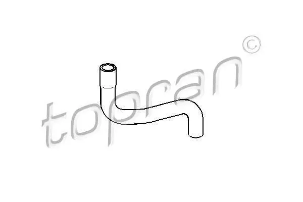 Шланг гумовий системи охолодження SEAT CORDOBA, IBIZA II, TOLEDO I VW GOLF III, PASSAT B3/B4, POLO III CLASSIC, VENTO 1.6-1.9D 02.88-10.02 TOPRAN / HANS PRIES 109015 (фото 1)