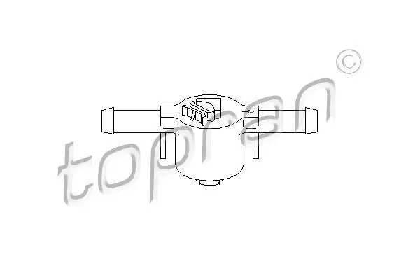 Клапан паливного фільтра AUDI A4 B5, A6 C5, A8 D2 SKODA SUPERB I VW PASSAT B5, PASSAT B5.5 2.5D 01.97-05.05 TOPRAN / HANS PRIES 109069 (фото 1)