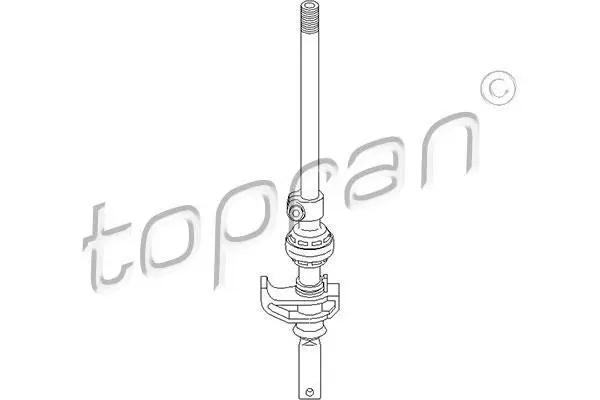 Шток управління перемиканням передач VW GOLF III, VENTO 1.4-2.0 10.91-04.99 TOPRAN / HANS PRIES 109307 (фото 1)