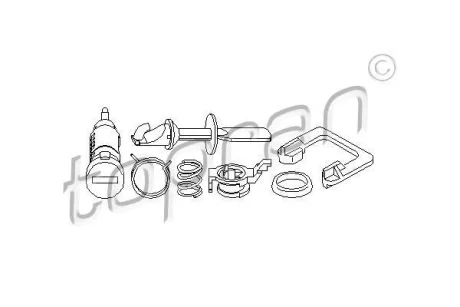 Личинка замка VW GOLF III, POLO CLASSIC, POLO III 6N1, POLO III 6N2, VENTO 01.91-09.01 TOPRAN / HANS PRIES 109720