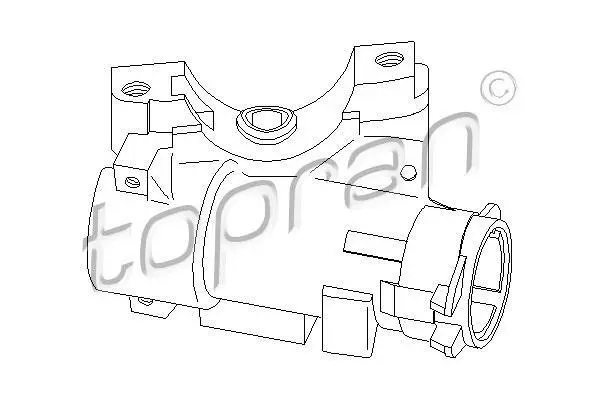 Корпус замка запалювання AUDI A2, A3, A4 B5, A4 B6, A6 C5, TT SEAT ALHAMBRA, CORDOBA, IBIZA III, IBIZA IV, IBIZA IV ST, LEON, TOLEDO II SKODA FABIA I, FABIA II, OCTAVIA I, ROOMSTER 11.94- TOPRAN / HANS PRIES 110824 (фото 1)