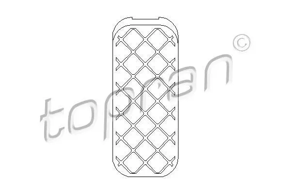 Накладка педалі газ AUDI A3 SKODA OCTAVIA I VW BORA, BORA I, GOLF IV, NEW BEETLE 09.96-12.13 TOPRAN / HANS PRIES 111479 (фото 1)