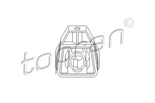 Кріплення радіатора Верх лів/прав SEAT CORDOBA, IBIZA III SKODA FABIA I VW FOX, POLO IV 1.0-2.0 08.99- TOPRAN / HANS PRIES 112414 (фото 1)