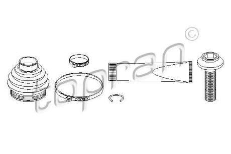 Фото пильник ШРКШ TOPRAN / HANS PRIES 113007 Пильник ШРКШ TOPRAN / HANS PRIES 113007