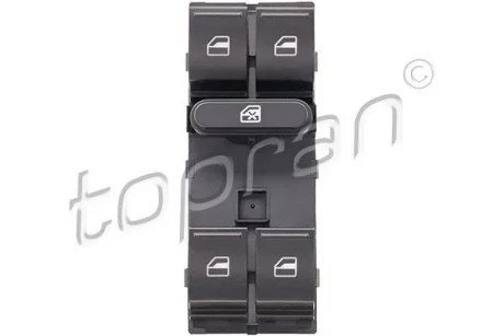 Кнопка піднімання вікна передн лів SEAT ALTEA, ALTEA XL, IBIZA IV, IBIZA IV ST, LEON, TOLEDO III VW AMAROK, CC B7, GOLF PLUS V, GOLF V, GOLF VI, JETTA III, JETTA IV, PASSAT B6 1.2-3.6 02.03- TOPRAN / HANS PRIES 114726