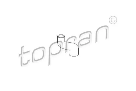 Шланг гумовий системи охолодження Нижн (29мм/39мм) OPEL ASTRA F, COMBO, CORSA A, CORSA B, TIGRA, VECTRA A 1.2/1.4/1.6 09.88-12.02 TOPRAN / HANS PRIES 205714