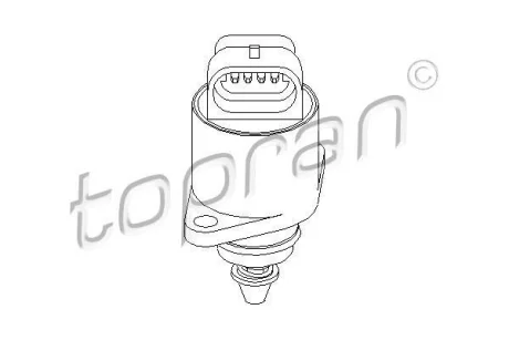 Позиціонер холостого ходу (4 pin,) OPEL ASTRA F, COMBO, CORSA A, CORSA A TR, CORSA B, KADETT E, KADETT E COMBO 1.2/1.3/1.4 09.85-12.01 TOPRAN / HANS PRIES 206167