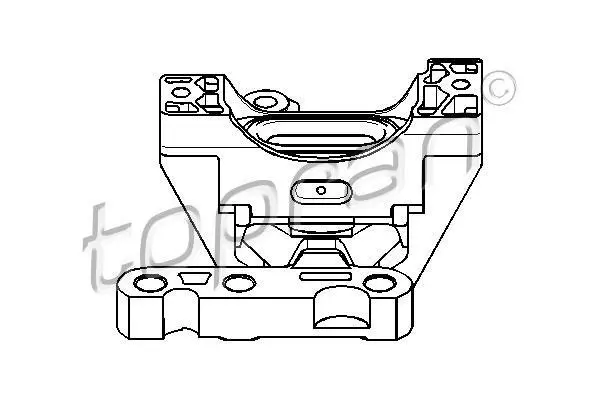 Подушка двигуна передн прав, гумово-металев. OPEL SIGNUM, VECTRA C, VECTRA C GTS 2.0D/2.2D 04.02-06.08 TOPRAN / HANS PRIES 206572 (фото 1)