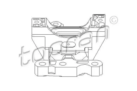 Подушка двигуна передн прав, гумово-металев. FIAT CROMA OPEL SIGNUM, VECTRA C, VECTRA C GTS 2.0/2.2/2.2D 04.02-12.10 TOPRAN / HANS PRIES 206573