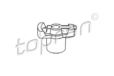 Бігунок розподілювача запалення FORD ESCORT IV, ESCORT IV EXPRESS, FIESTA II, ORION II, SIERRA, SIERRA I, SIERRA II, TRANSIT 1.0-2.0 08.82-09.94 TOPRAN / HANS PRIES 300124