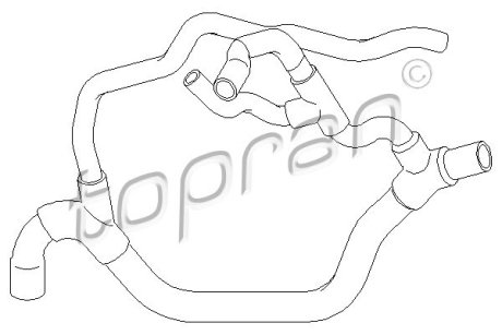 Патрубок TOPRAN / HANS PRIES 700509