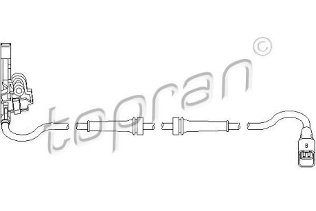 Фото датчик ABS TOPRAN / HANS PRIES 722296 Датчик ABS TOPRAN / HANS PRIES 722296